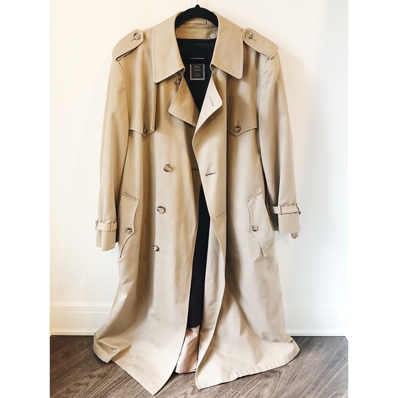 Dior Jackets & Blazers - CHRISTIAN DIOR WOOL LINED TRENCH COAT
